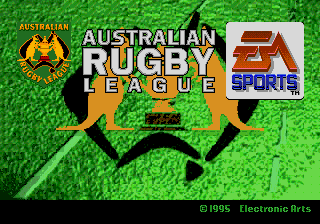 Australian Rugby League (Europe) Title Screen